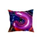 Vibrant Abstract Art Throw Pillow