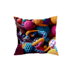 Vibrant Geometric Patterned Pillow