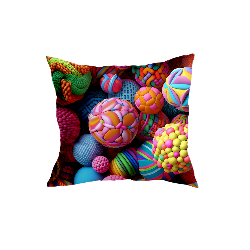 Vibrant Geometric Pillow