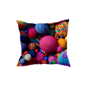 Vibrant Multicolored Throw Pillow