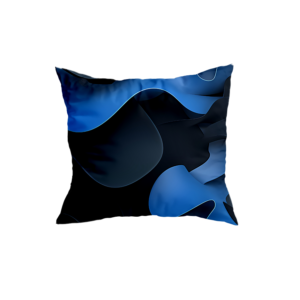 Abstract Blue Decorative Pillow