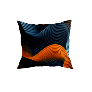 Stylish Abstract Wave Pattern Cushion