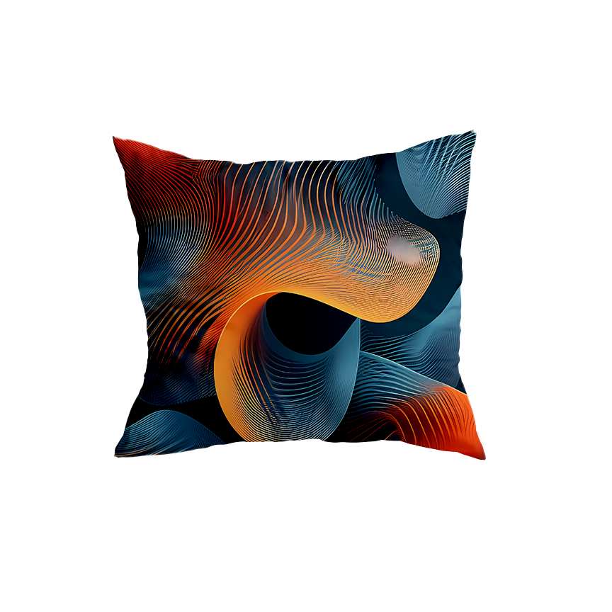 Vibrant Abstract Throw Pillow