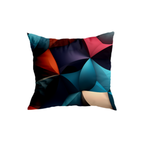 Multicolor Geometric Cushion