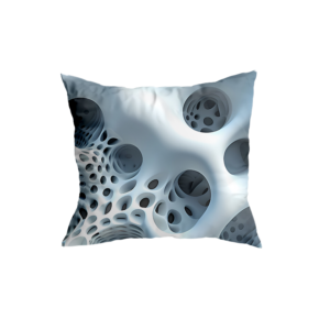 Futuristic Geometric Throw Pillow