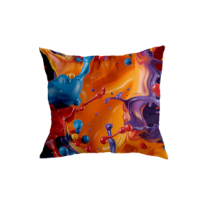 Vibrant Abstract Art Throw Pillow