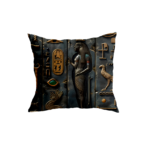 Egyptian Themed Throw Pillow